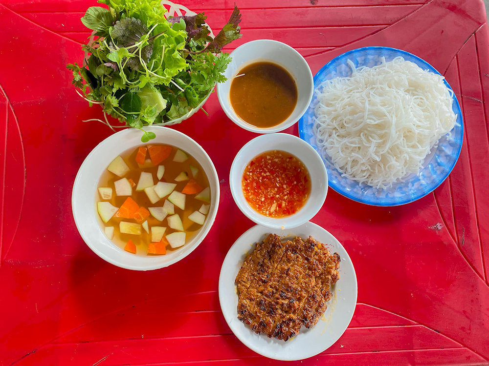 Bún chả nướng Nghệ An